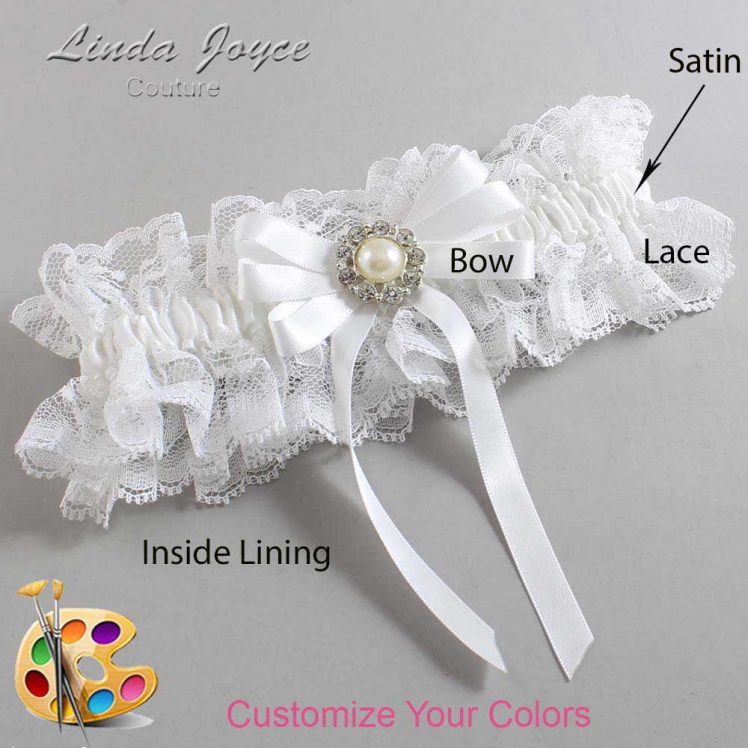 Couture Garters / Custom Wedding Garter / Customizable Wedding Garters / Personalized Wedding Garters / Wanda #11-B12-M24 / Wedding Garters / Bridal Garter / Prom Garter / Linda Joyce Couture