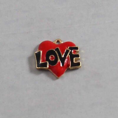 Heart Wedding Garter / St. Valentine's Day / Red / Black / Tattoo - Charm-284 / Wedding Garters / Bridal Garter / Prom Garter / Linda Joyce Couture